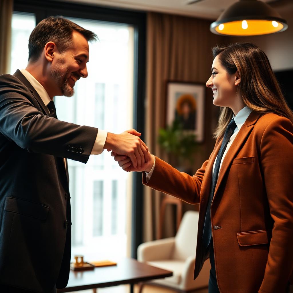 Metrohive advisor meeting a client